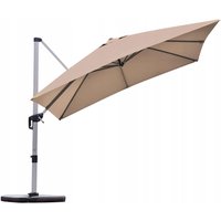 Coast Sunshade - Dreh- und Kippvorrichtung - Polyester - 300 x 300 x 261 cm - Braun – Bild 2