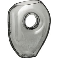 Mica Decorations Jay Vase - L18 x B8 x H23 cm - Glas - Grau – Bild 2