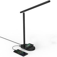 TIKKENS Schreibtischlampe LED Dimmbar - Kabelloses Ladegerät & USB-Laden - Kabelloses Ladegerät - Weiß – Bild 2