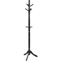 Costway Garderobenständer Holz Dielenbaum - schwarz – Bild 2