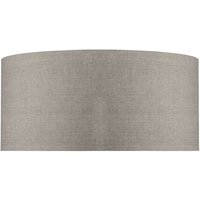 60x30 cm runder Lampenschirm aus Baumwolle in dunkler Leinenfarbe – Bild 2