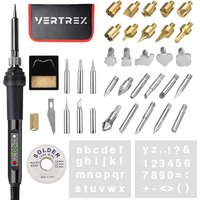 Vertrex 2-in-1 Lötkolben und Holzbrenner Set - 40-teilig - Pyrographie - Lötkolben - Lötstation - Lötset – Bild 2