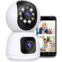 Camux - DualVision Sicherheitskamera Indoor - 2MP Full HD Kamera mit Nachtsicht - Babyphone - Haustierkamera mit App - Hundekamera - Petcam – Bild 2