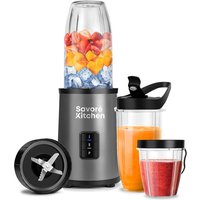 Savoré Kitchen - Blender Pro+ NutriPower - Mixer für unterwegs - Smoothie-Maker - 2 Tassen - schwarz – Bild 2