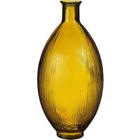 Mica Decorations Firenza Flaschenvase - H59 x Ø29 cm - Recyceltes Glas - Ocker – Bild 2