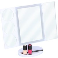 Grundig LED Schminkspiegel - 22 LEDS - Inklusive Kabel - Spiegel mit verschiedenen Vergrößerungen - Zusammenklappbar – Bild 2