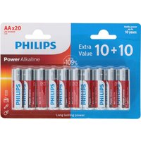 Philips Power Alkaline-Batterien - 20x AA - 109 % mehr Leistung – Bild 2