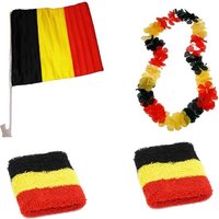 Belgien Fanset 4-teilig Schwarz/Gelb/Rot – Bild 2