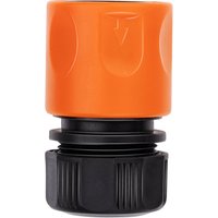 BLACK+DECKER Gartenschlauch Schnellkupplung - 1/2'' - ⌀13 mm - Kunststoff - Schwarz/Orange – Bild 2