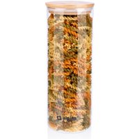 Alpina - Stockpot 1.5L - Glasgefäß mit Deckel - Vorratsgefäß aus Borosilikatglas/Bambus – Bild 2