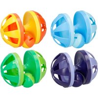 Pet Toys Katzenspielzeug - Ball in 2 Teilen - Farbenfroh - Kunststoff - Ø 7 cm – Bild 2