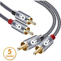 Drivv. Premium Tulip Stereo Audio Kabel - 2RCA auf 2RCA - Tulip Kabel - 5m – Bild 2