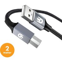 Drivv. Premium-Druckerkabel USB 2.0 auf USB B Kabel - Druckerkabel 2 Meter – Bild 2