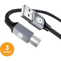 Drivv. Premium-Druckerkabel USB 2.0 auf USB B Kabel - Druckerkabel 3 Meter – Bild 2