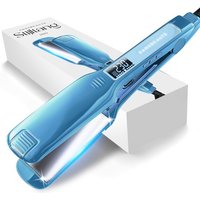 Sansbeauté® Professionelles Glätteisen - 2 in 1 - Lockenstab - Glätteisen - Haarglätter - Schnelles Aufwärmen - 80℃ bis 230℃ - Glätten & Locken - ION-Technologie - Classic Blue – Bild 2