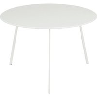 Mica Decorations Seatle Outdoor Beistelltisch - H38 x Ø58 cm - Metall - Weiß – Bild 2