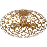 Lucide WOLFRAM - Deckenleuchte - Ø 65 cm - 3xE27 - Matt Gold / Messing – Bild 2