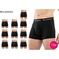 Milanoro - 10er-Set modischer Baumwoll-Boxershorts - Classic - XL – Bild 2