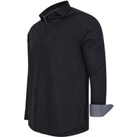 Cappuccino Italia - Herrenhemd Uni - Schwarz - Größe XXL – Bild 2