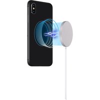 Grundig Magnetisches Qi-Ladegerät - 15W - Inklusive USB-C Kabel 1 Meter - Schützt vor Überstrom - Kompaktes Design - Silber – Bild 2