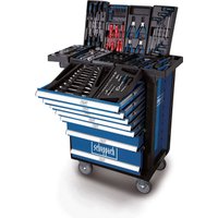 Werkstattwagen TW1000 Scheppach - 263-tlg. Werkzeug | abschließbar | 7 Schubladen | Räder mit Sperrfunktion | Soft-Grip Handgriffe – Bild 2