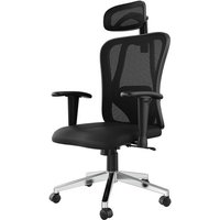 Avalo Ergonomischer Bürostuhl mit Kopfstütze - NEN1335 - Bürostühle für Erwachsene - Bürostuhl - Inkl. 2 Satz kratzfester Räder für harte / weiche Böden – Bild 2