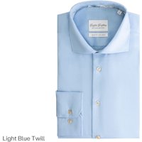 Twill BBO34F110-2083-2163 Hemd LS Wide Spread Boston Brothers - Hellblau - Größe 39 – Bild 2