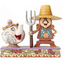 Disney Figur - Kollektion Traditionen - Rund um die Uhr im Einsatz - Mrs. Potts & Cogsworth - Die Schöne und das Biest – Bild 2