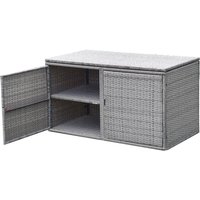 Coast Kissenbox 330 Liter - Rattan - 115 x 60 x 65 cm - Grau – Bild 2