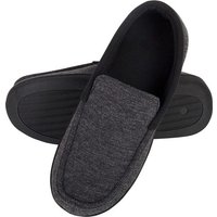 Hausschuhe Männer - Hausschuhe - Mokassins - Schwarz - Rutschfest - Größe 40/41 - Comfeet – Bild 2