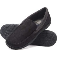 Hausschuhe Männer - Hausschuhe - Mokassins - Schwarz - Rutschfest - Größe 44/45 - Comfeet – Bild 2