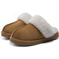 Hausschuhe Damen - Hausschuhe - Größe 38/39 - Kastanie - Rutschfest - Comfeet – Bild 2