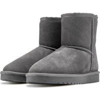 Hausschuhe Damen - Hausschuhe - Damenstiefel - Rutschfest - Memory Foam Fußbett - Grau - Größe 38 – Bild 2