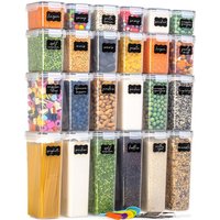 Stosh Vorratsgläser - Vorratskanister - Bonbonglas - 24 Stück - BPA frei - Kunststoff – Bild 2