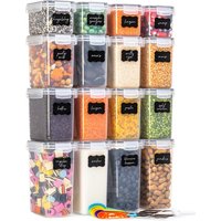 Stosh Food Storage Jars - Vorratsgläser - Bonbonglas - 16 Stück - BPA frei - Kunststoff – Bild 2