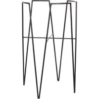 Mica Decorations Blom Pflanzenständer - L30 x B30 x H50 cm - Metall - Schwarz – Bild 2