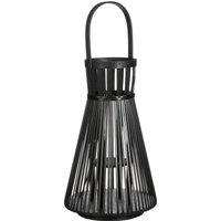 Mica Decorations Cosmo Laterne - H45 x Ø15 cm - Recyceltes Polyester - Schwarz – Bild 2