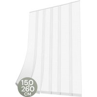O'DADDY® Fliegengitter Lamellenvorhang - 150x260 cm - Türvorhang - Türtür - Verstellbares Design - Fiberglas - Türgitter Weiß – Bild 2