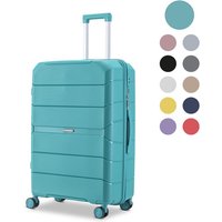 SKYCASES Urban Adventurer - Großer Reisekoffer - Zahlenschloss - 49x30x75cm - 110L - Reisekoffer mit Kofferschloss - Spinner-Räder - Grün – Bild 2