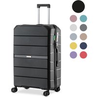 SKYCASES Urban Adventurer - Mittlerer Reisekoffer - Zahlenschloss - 44x27x66cm - 78L - Reisekoffer mit Kofferschloss - Spinner-Räder - Schwarz – Bild 2