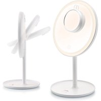 ETA Fenité Make-up-Spiegel mit Beleuchtung - Vergrößert 5-fach magnetisch - Neigbar und aufladbar über USB-C - Lichtfarbe einstellbar - Ø20 cm - Weiß – Bild 2