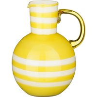 Mica Decorations Basar Vase - H21 x Ø18 cm - Glas - Gelb – Bild 2