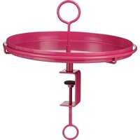 Mica Decorations Aston Tablett mit Klammer - H30 x Ø31 cm - Metall - Fuchsia – Bild 2