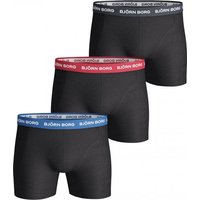 Björn Borg - Herren-Unterhosen 3er-Pack Boxershorts Kontrastfarbig - Schwarz - Größe XXL – Bild 2