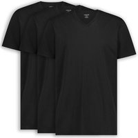 3x LebasQ Fit T-Shirts - Schwarz - V-Ausschnitt - Regular Fit - Größe S - 180g/m² – Bild 2