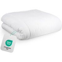 Hom&Com - Bettdecke 90% Entendaunen - 135*200 cm - 4 Jahreszeiten mit Satinfransen - OEKO-TEX & Animal Friendly zertifiziert – Bild 2