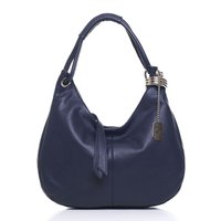 Anna Morellini Alba - Luxuriöse handgefertigte Umhängetasche aus 100% italienischem Leder | Modisches Blau – Bild 2