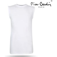 Pierre Cardin Ärmelloses T-Shirt - Weiß - 100% Baumwolle - Größe XL - Sommerkomfort mit Stil – Bild 2