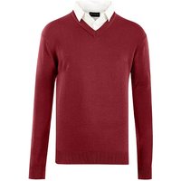 Milanoro Herren Pullover mit Kragen - Bordeaux Rot - Größe L - Stylisch & Bequem – Bild 2