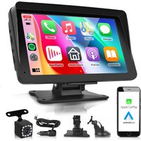 Carplay Bildschirm - Einfache Installation - Für Apple & Android Auto - Kabellos - Autoradio mit Bluetooth - Carplay Bildschirm - Mit Rückfahrkamera - Skoov – Bild 2
